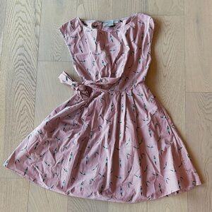 Maeve Pink Dress with Pattern
